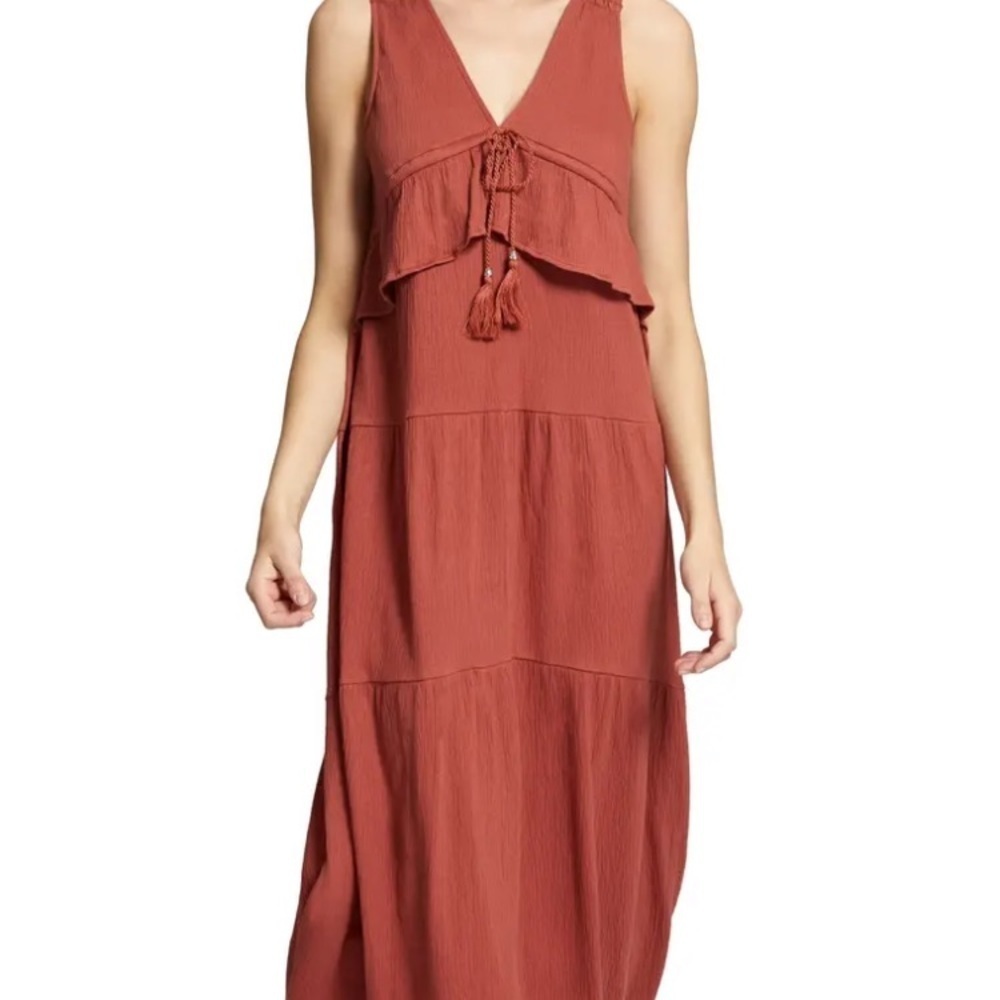 SANCTUARY DELPHINA TIERED BLACK MAXI DRESS - Picture 5 of 15